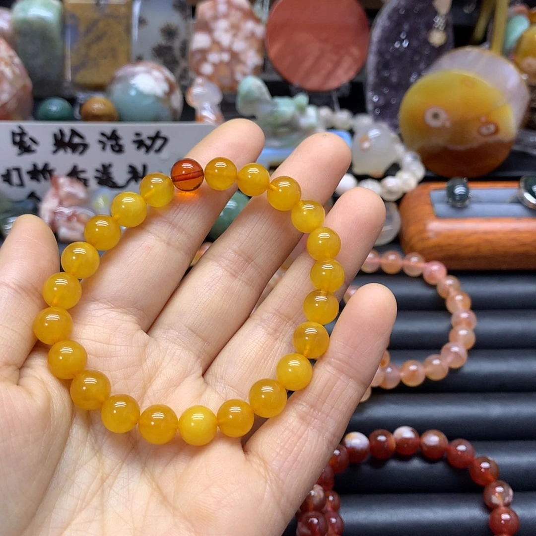 【闪购商品】玛瑙/玉髓手链未镶嵌墨*影