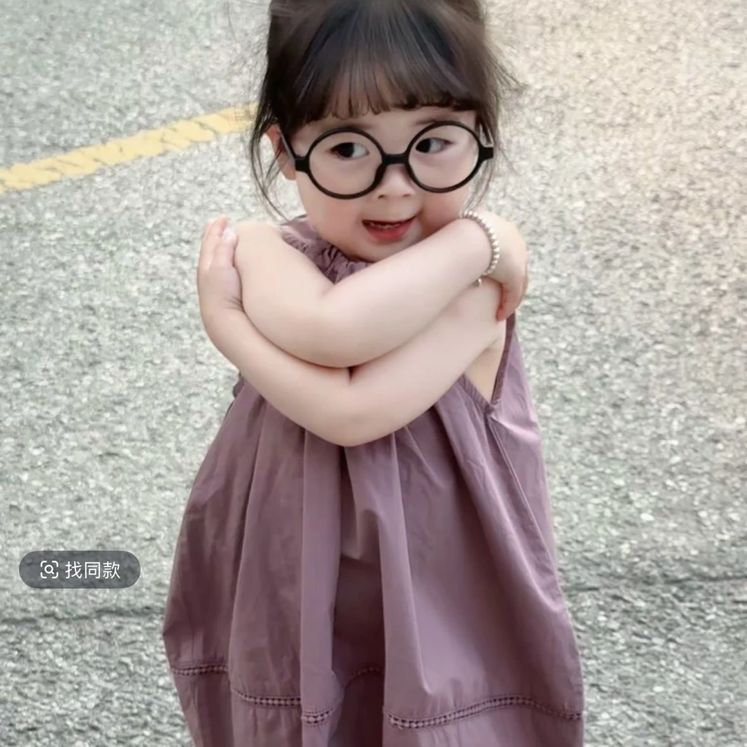 女童纯棉连衣裙夏装2025新款女宝宝洋气裙子小童儿童时尚夏季薄