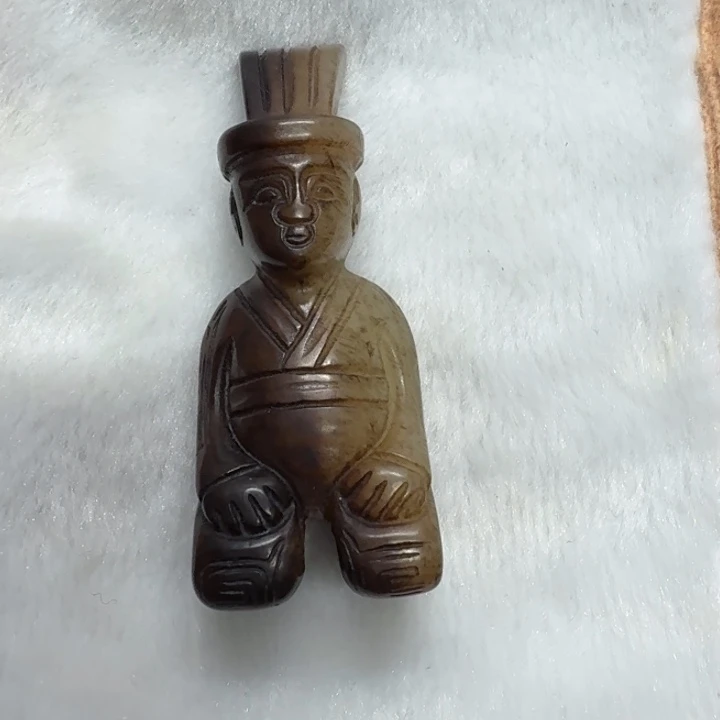 黄***师和田玉（糖玉）未镶嵌颈饰未镶嵌未镶嵌挂件