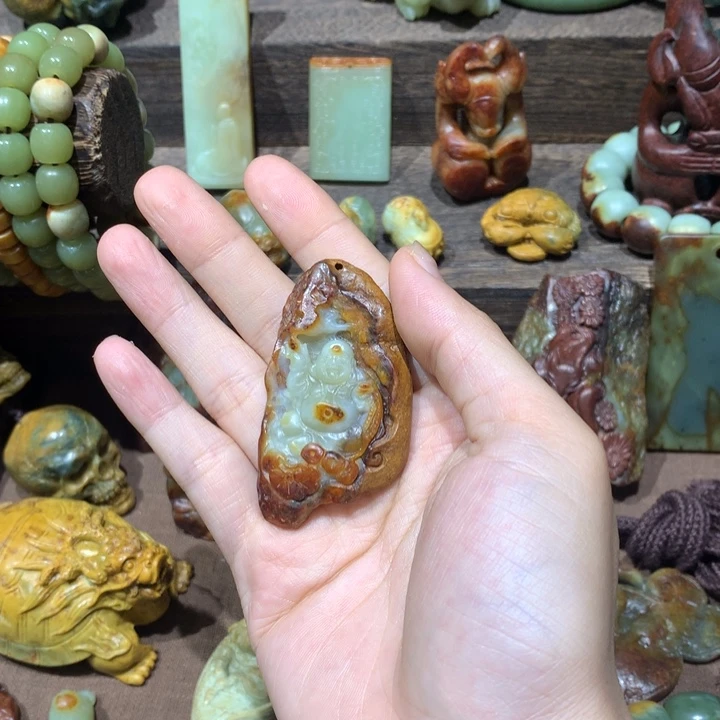 岫岩河磨玉（透闪石质玉）未镶嵌挂件