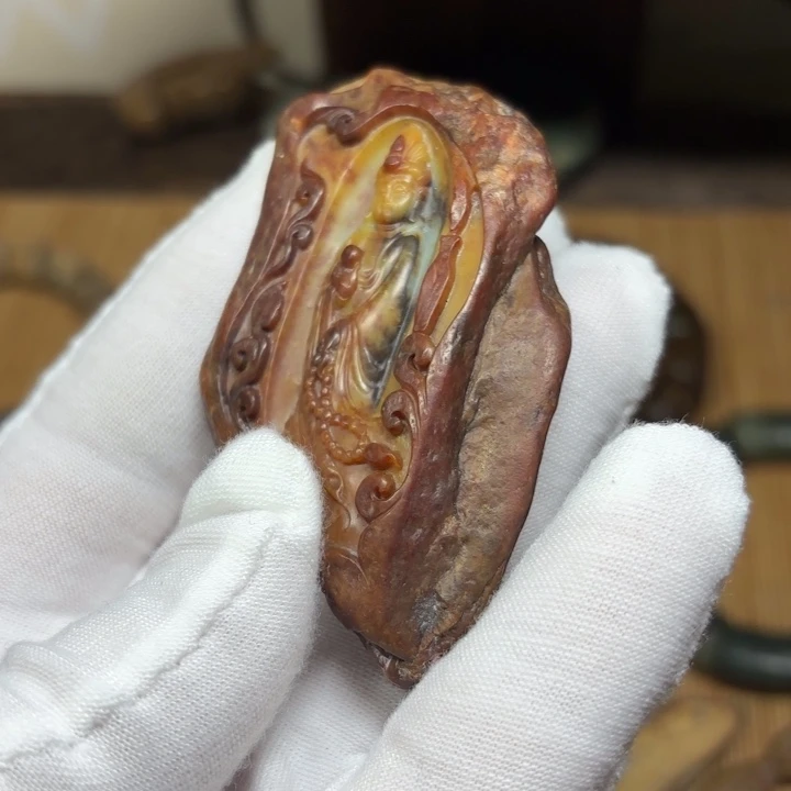 岫岩河磨玉（透闪石质玉）未镶嵌颈饰