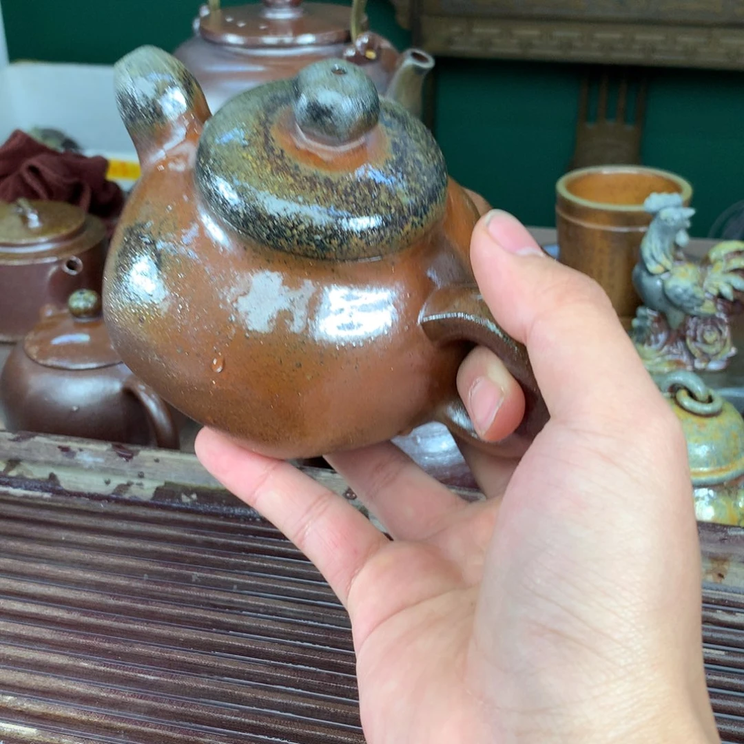 紫砂茶壶纯自然柴烧