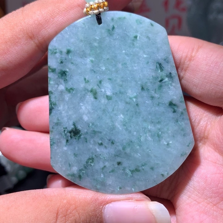 翡翠未镶嵌颈饰保真天然a货翡翠