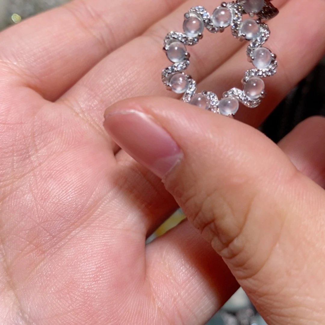 翡翠颈饰银S925镶嵌j j k o i o