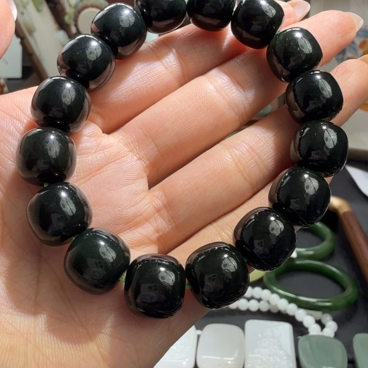 和田玉未镶嵌手链