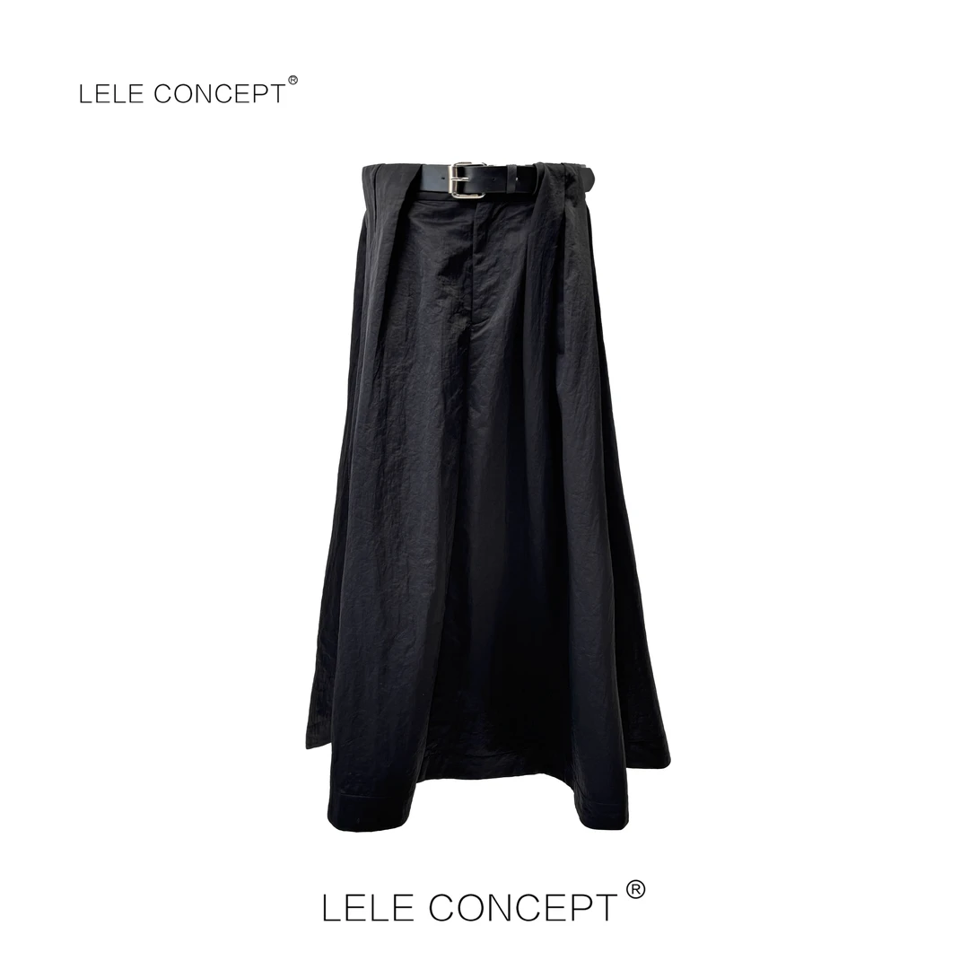 LELE CONCEPT丨个性随性街头腰带半身裙Q0454