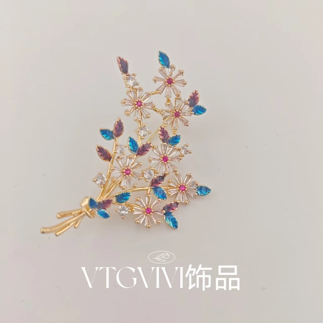 铜合金胸针 VTGViVi饰品/中古饰品/时尚复古/06/新款中古胸针