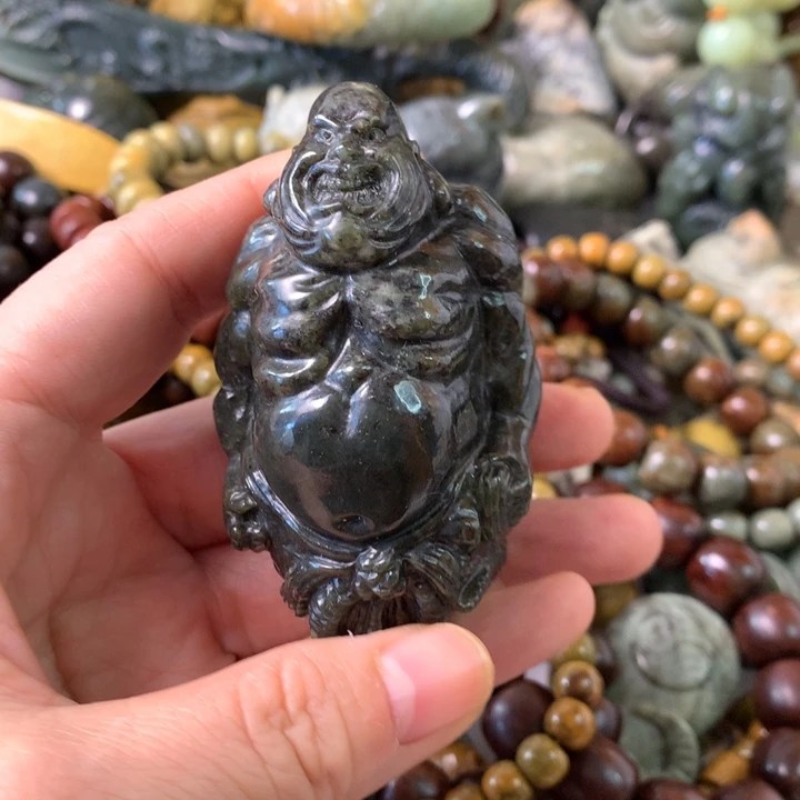 未镶嵌岫岩河磨玉（透闪石质玉）挂件