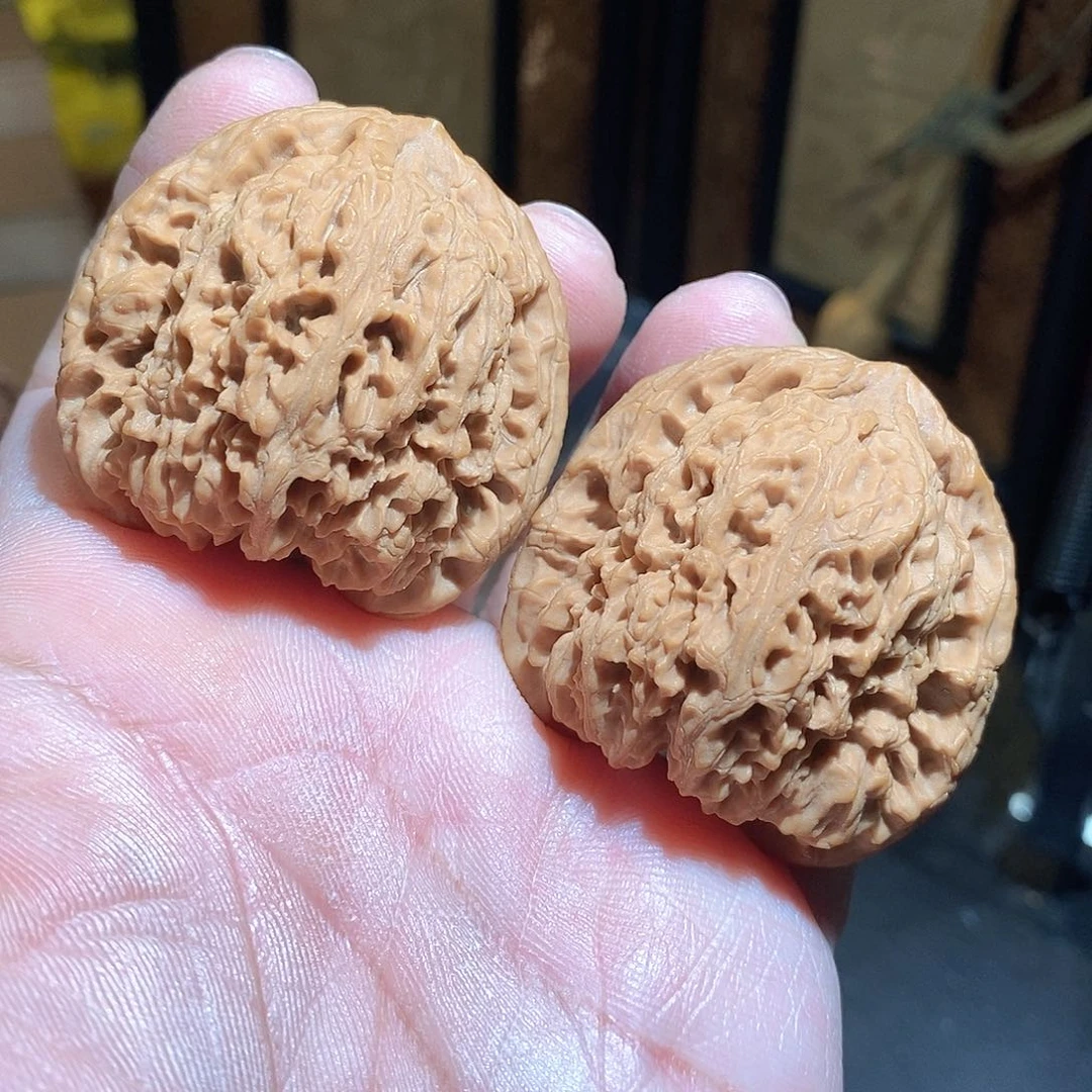 文玩核桃把件43南疆石全品