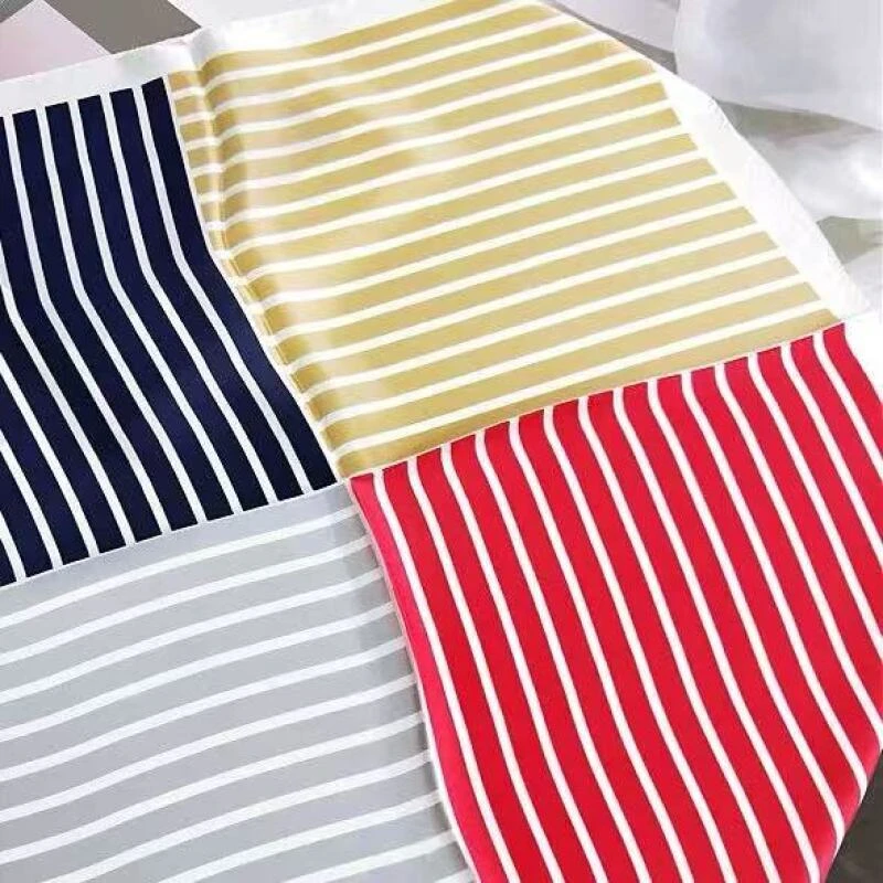 V297  四色条纹   围巾 60*60左右 D8