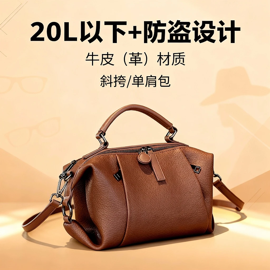 GELANDAI通勤风女士时尚斜跨包百搭肩包小包包复古单肩斜挎包1158