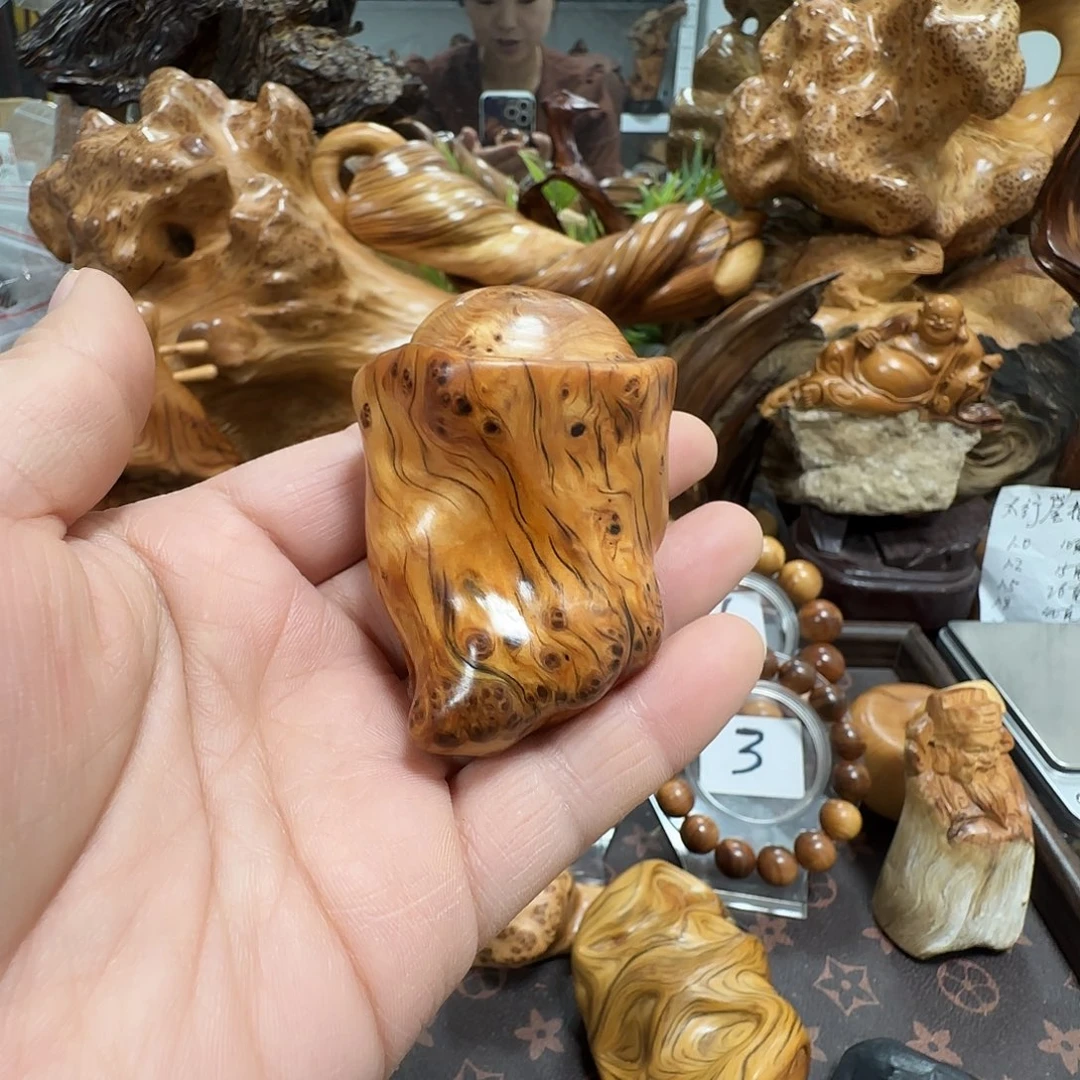 *****柏木（崖柏）太行崖柏随型闻香手把件