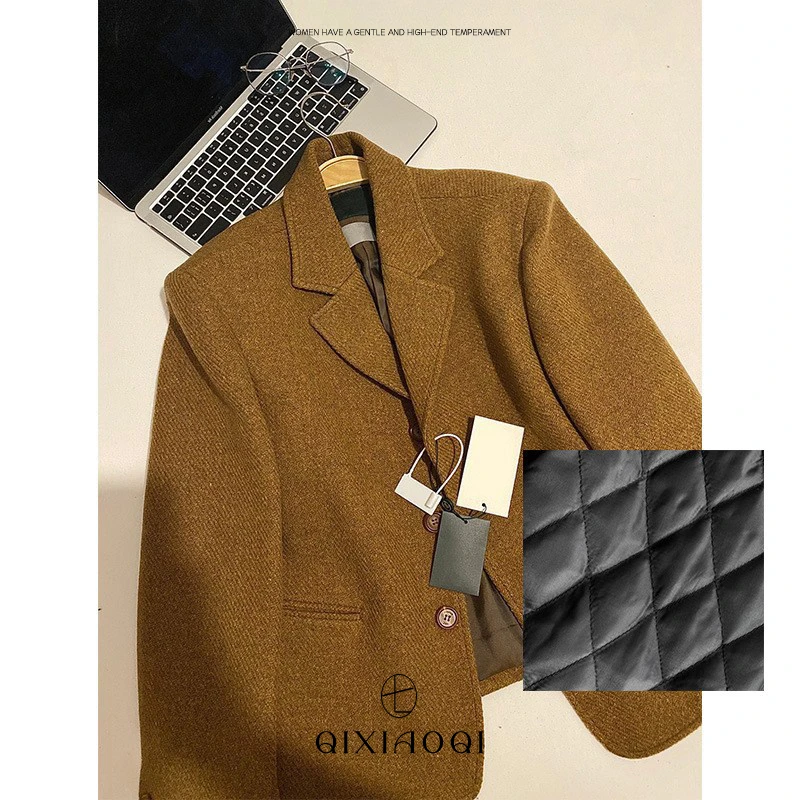 七小七Sicily【28882】小香风西装外套女冬季新款复古短款西服上衣