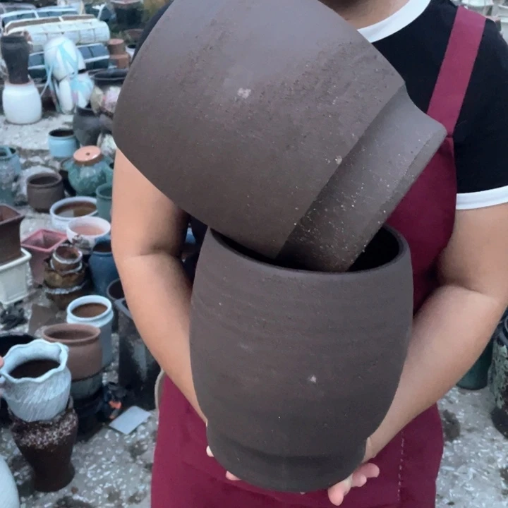 紫砂花盆口18高23正品正品