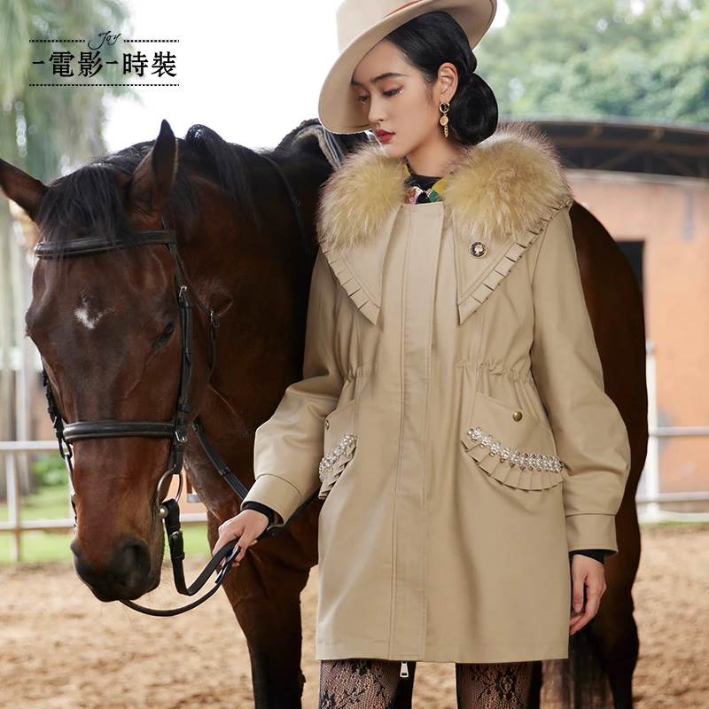 电影时装中长款派克服FCEU143567