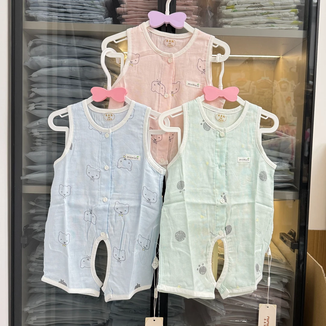 纱布开档百百棉短爬（福利）