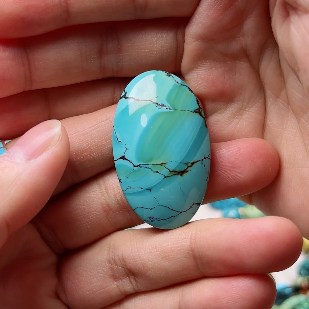 绿松石珠宝奇石未镶嵌半****