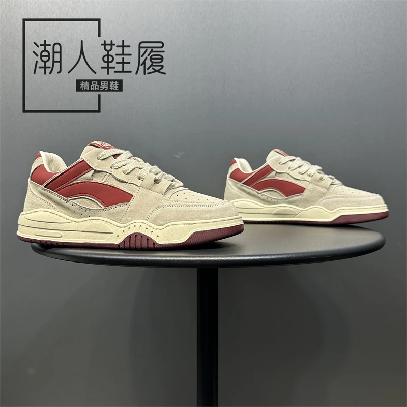 潮牌男鞋2025秋冬季时尚百搭板鞋潮流舒适休闲鞋低帮加绒运动鞋男