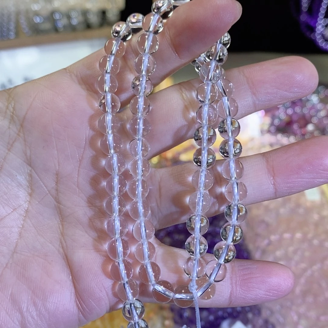 水晶手链未镶嵌白水晶卡6双A