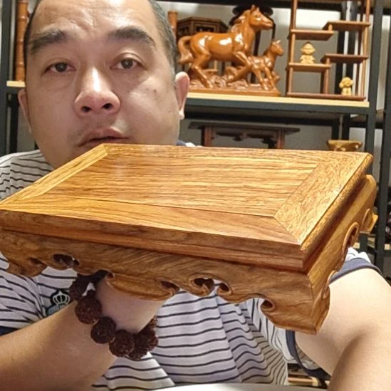 只***生花梨木长方形底座26*15