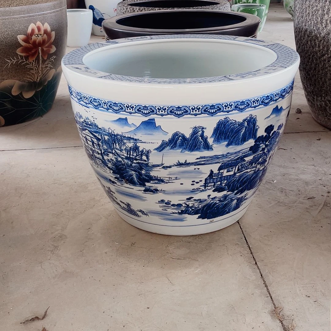 缸瓷器瓷器直径80高度55