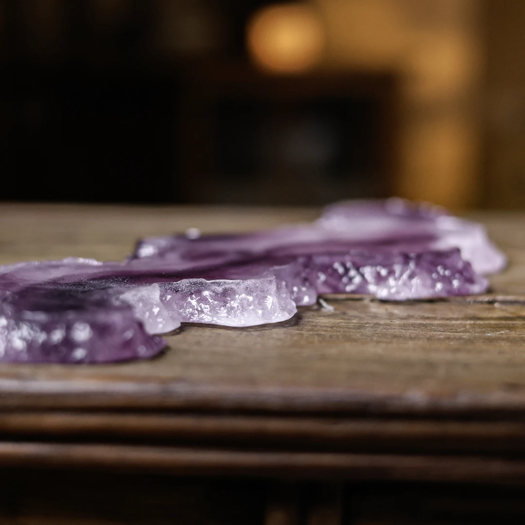 【红红专属】冰紫色树魂-心缘堂-长壶承--长31CM宽12CM（琉璃S0555）