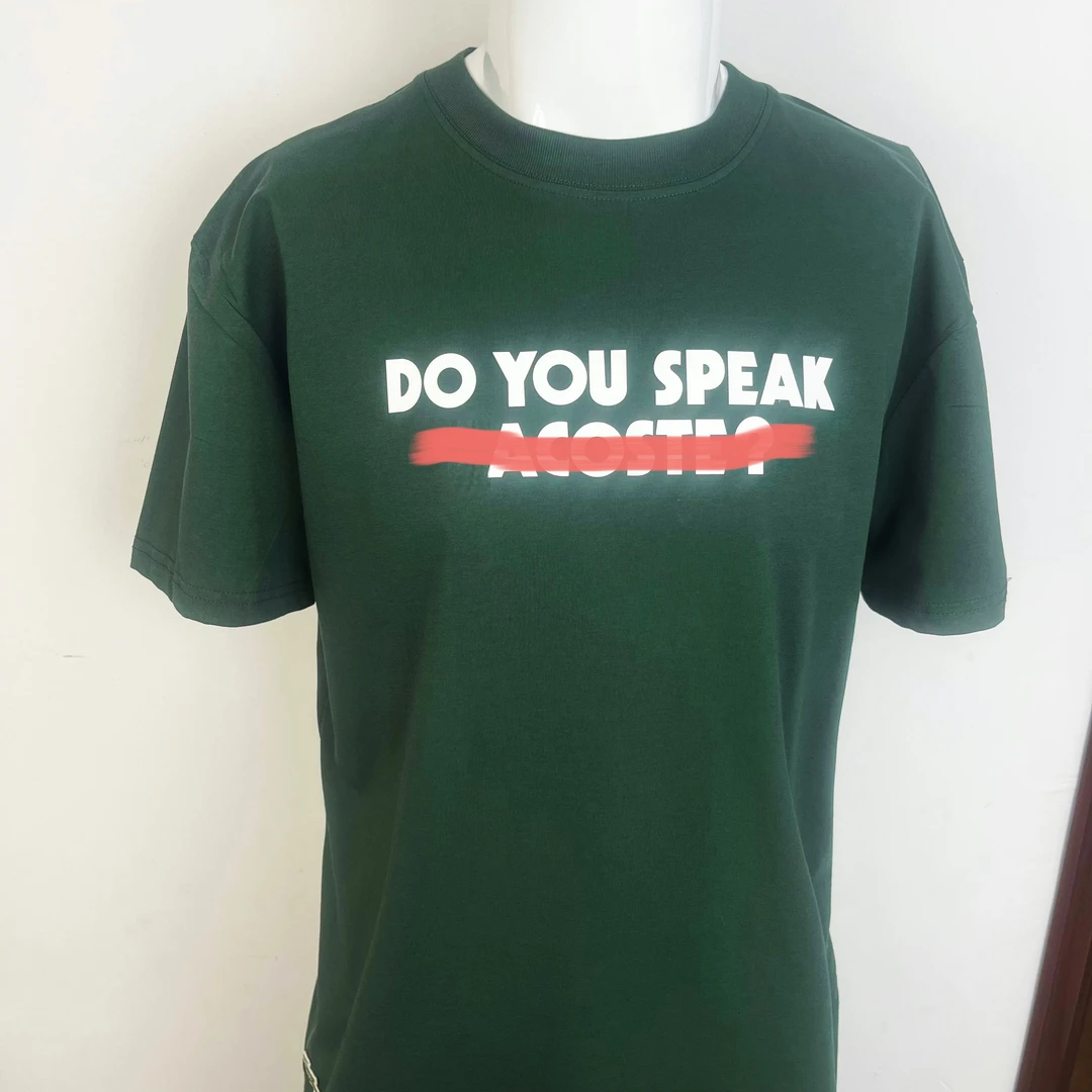 三色 夏季男士圆领字母印花短袖T恤