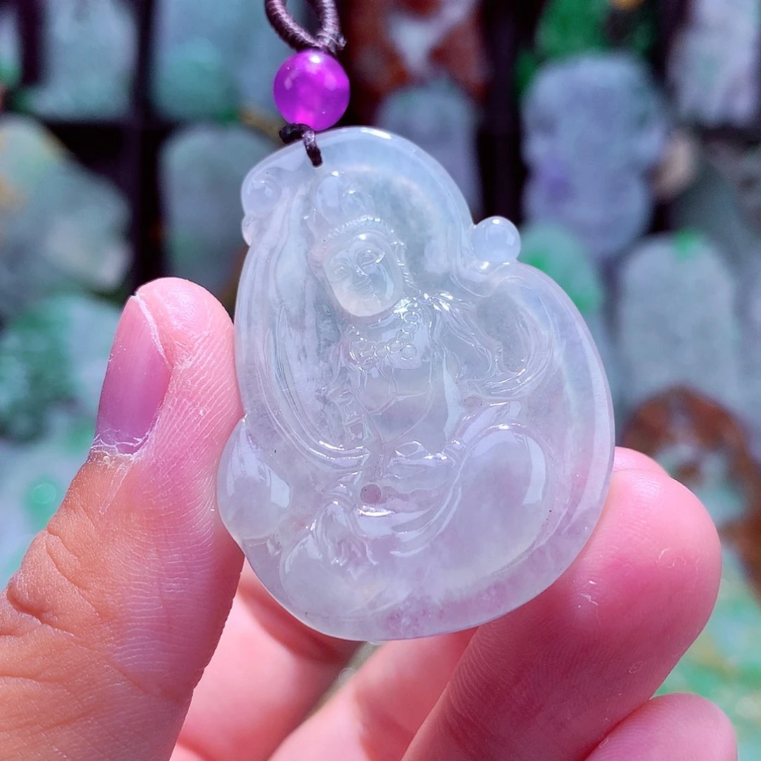 颈饰未镶嵌翡翠天然