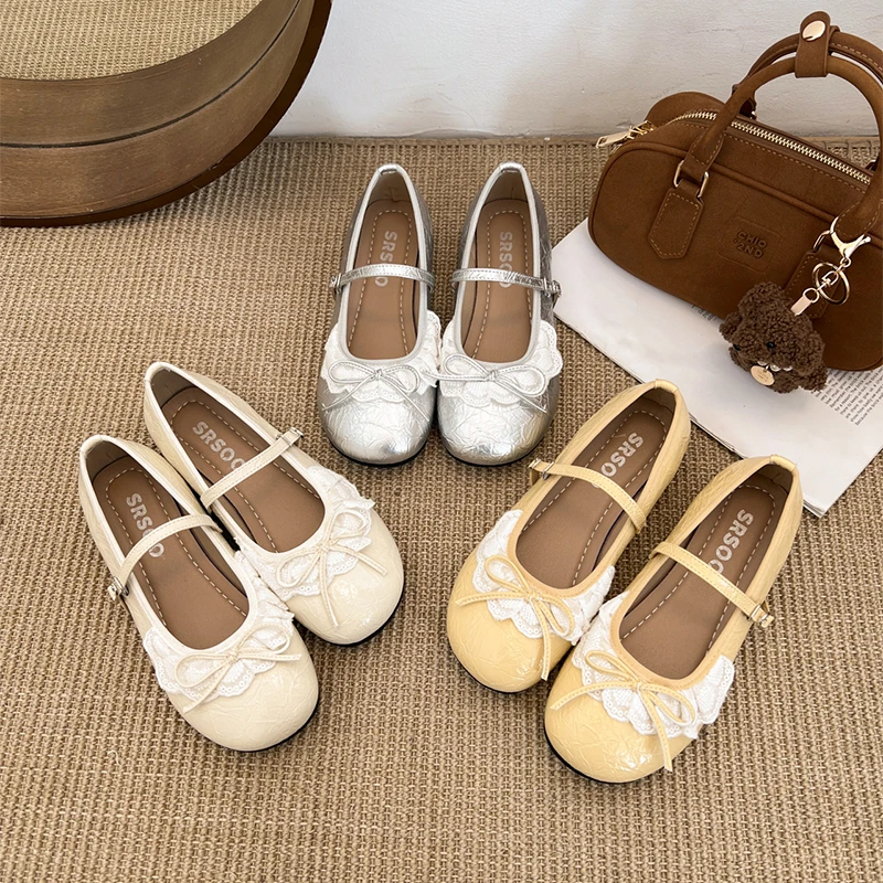 单鞋女2025新款配裙子玛丽珍女鞋绝美不累脚软底平底鞋法式小皮鞋