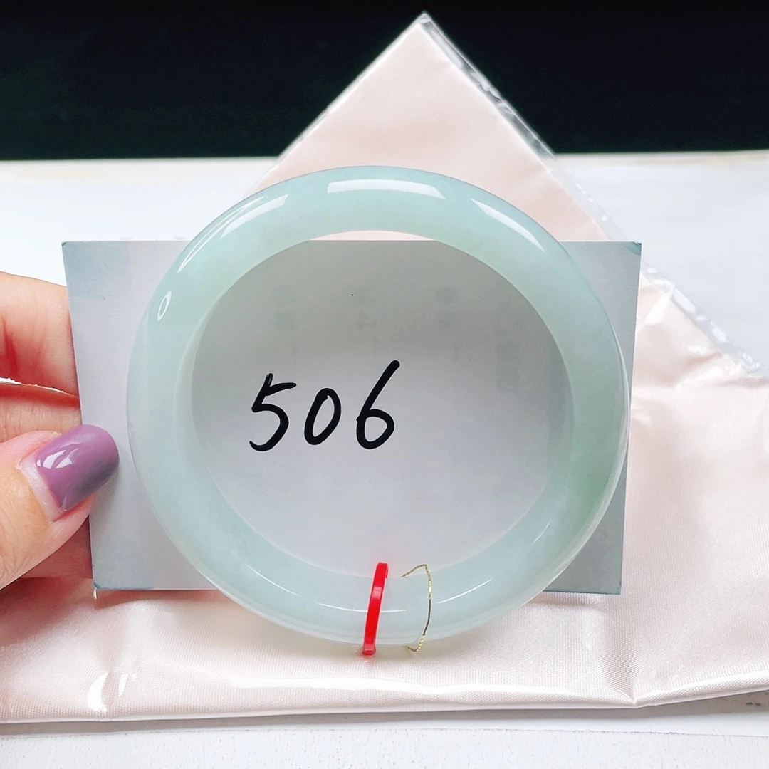 翡翠未镶嵌手镯缅甸翡翠60+