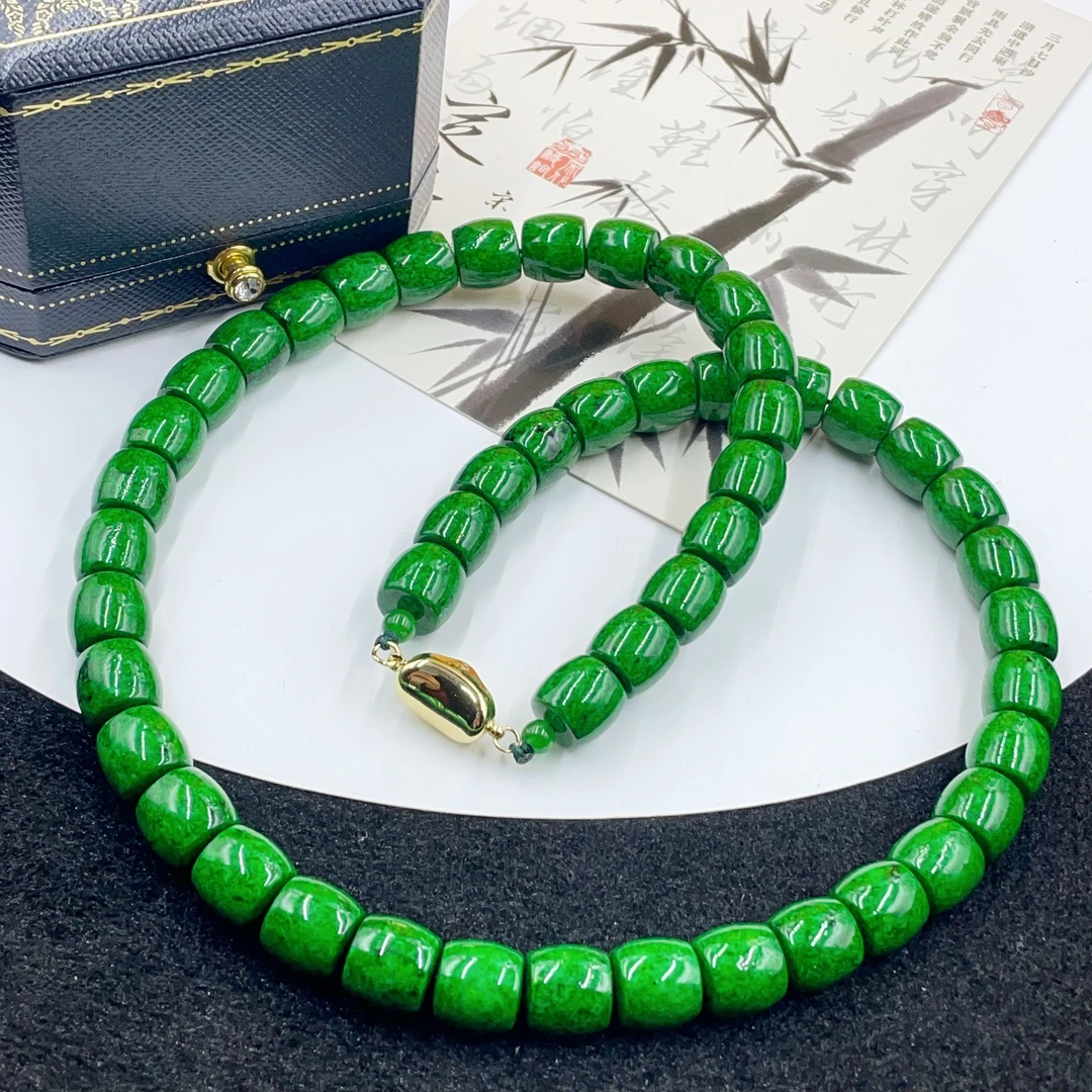 3907  绿龙髓  项链时尚百搭多样性发货