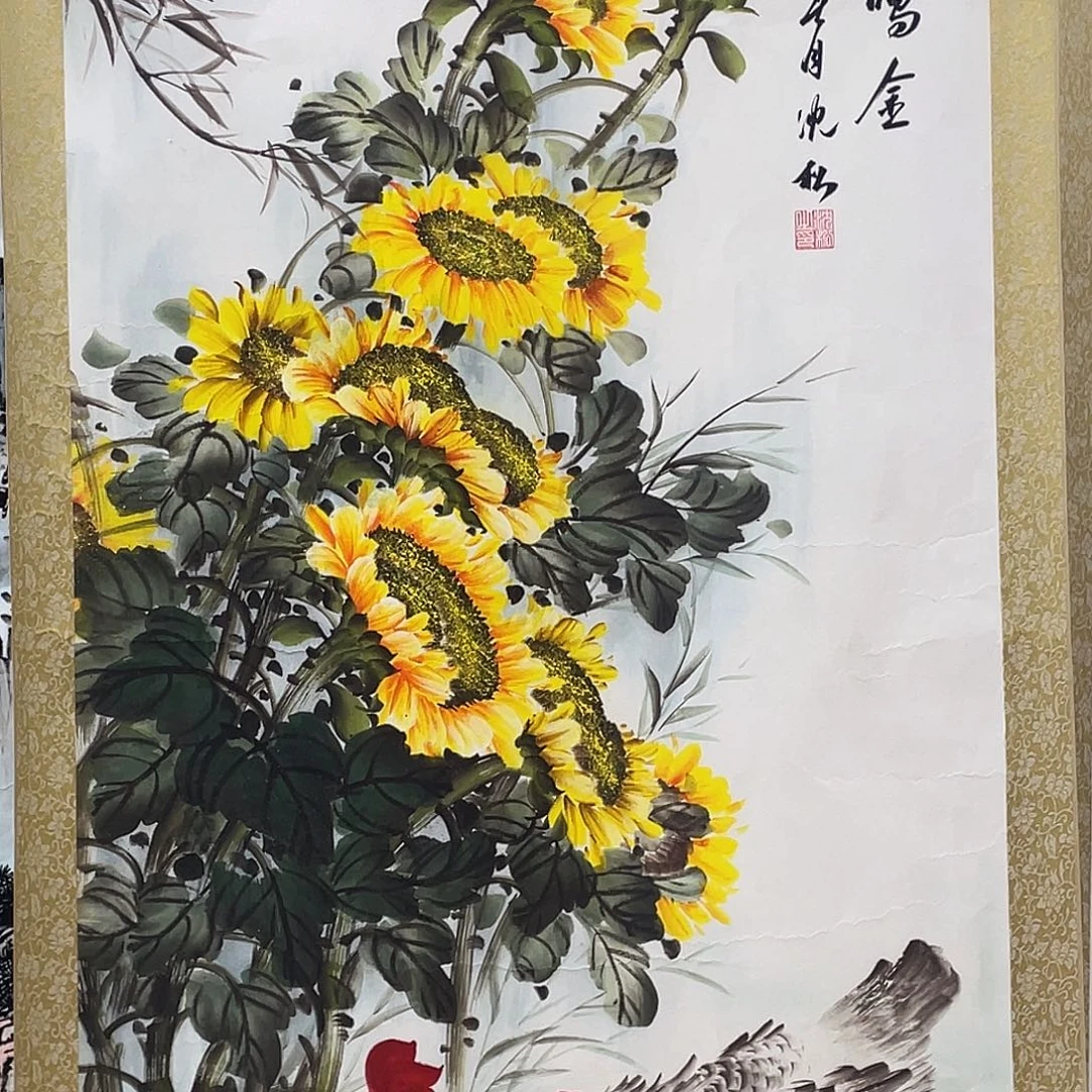 国画老师手笔手绘作品y