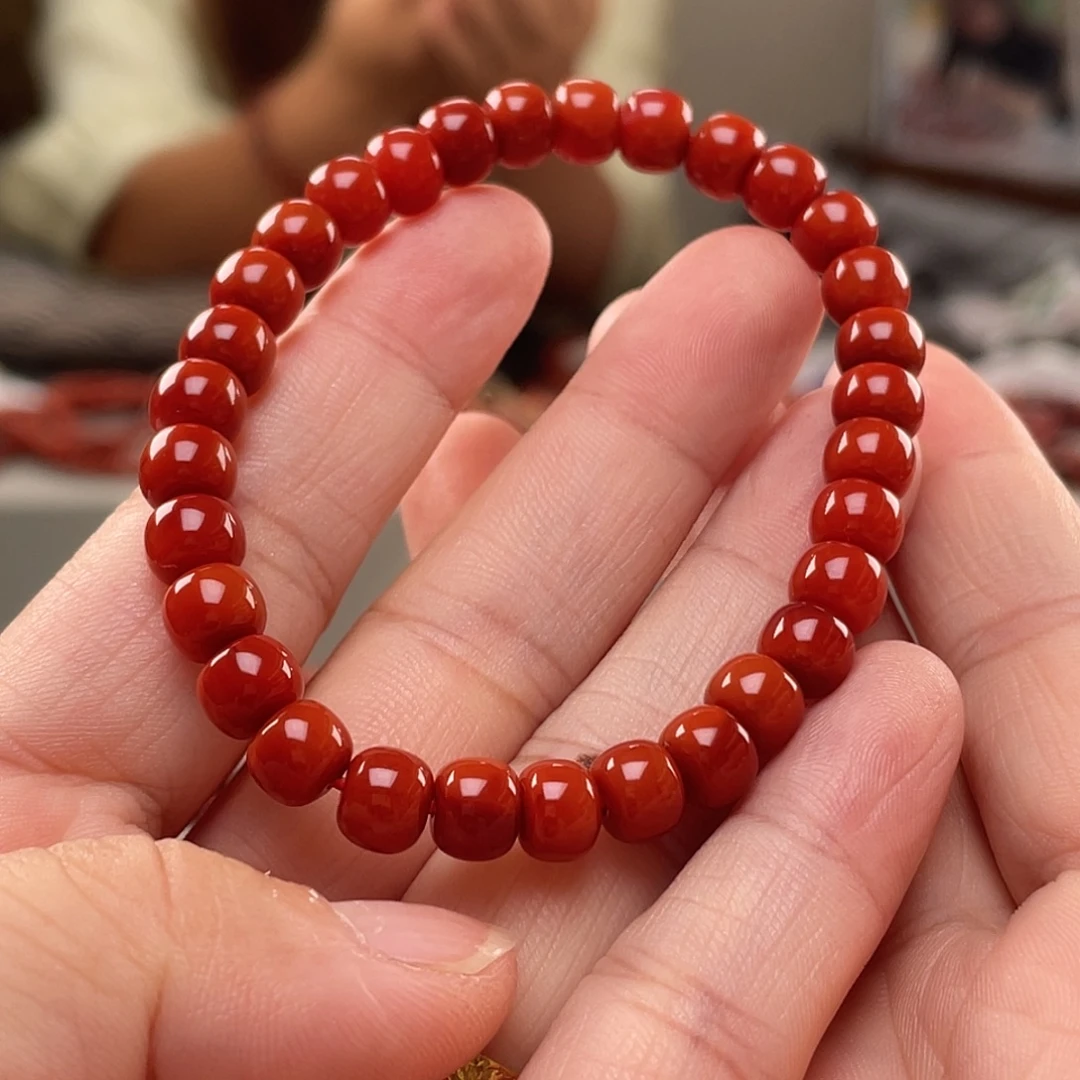 时***老颈饰未镶嵌南红玛瑙