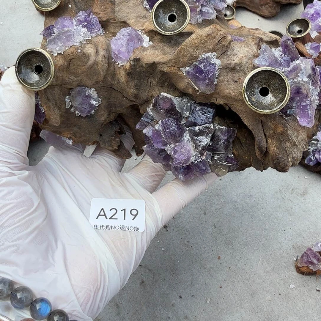 烟晶手链未镶嵌?***利紫水晶