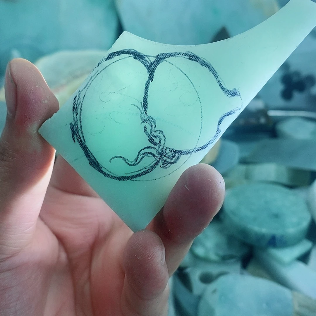 翡翠散珠天然缅甸翡翠a货15