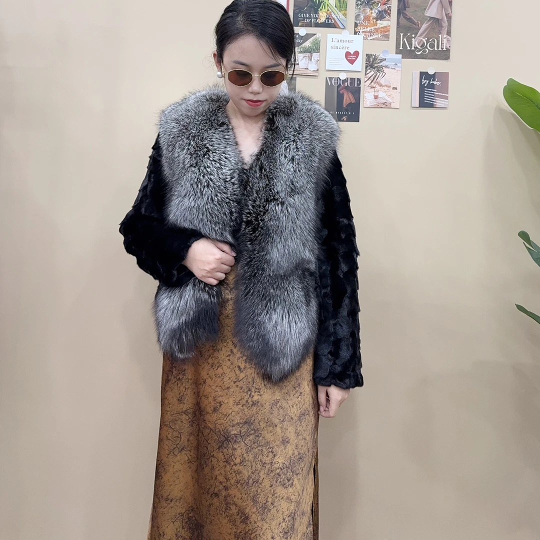 爆款女士水貂外套～狐狸门襟款