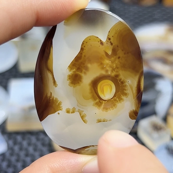 未镶嵌玛瑙/玉髓珠宝半成品