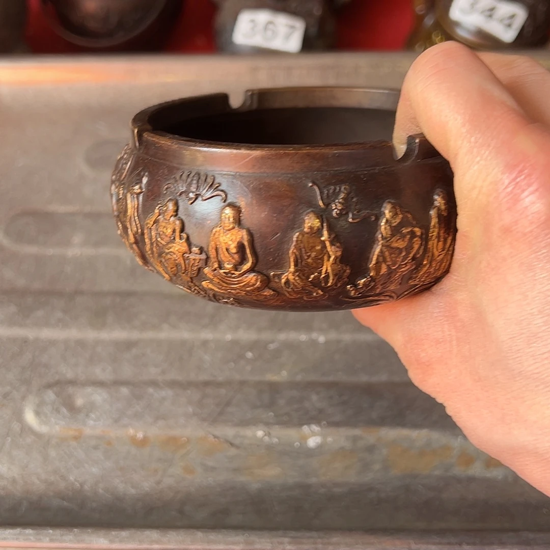 黄铜摆件，文房摆件