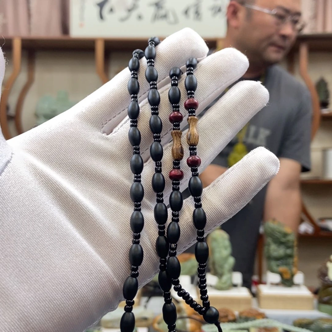 黑曜岩未镶嵌颈饰