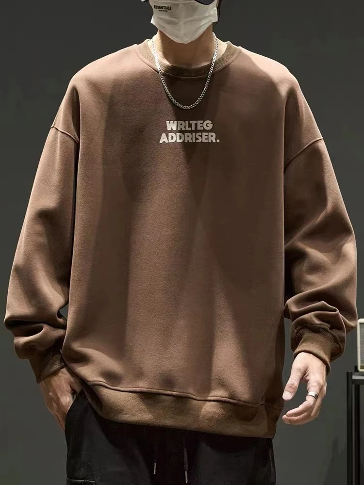 2025新款秋季卫衣长袖男士圆领潮流百搭休闲长袖休闲