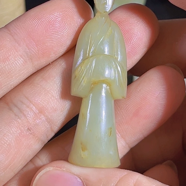 和田玉（糖玉）颈饰未镶嵌雍*