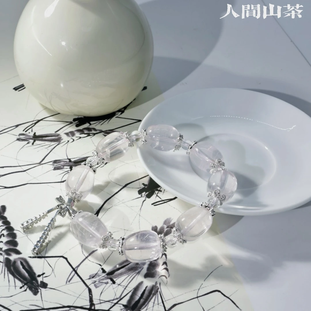 人间山茶 A1-2672 粉水晶手链