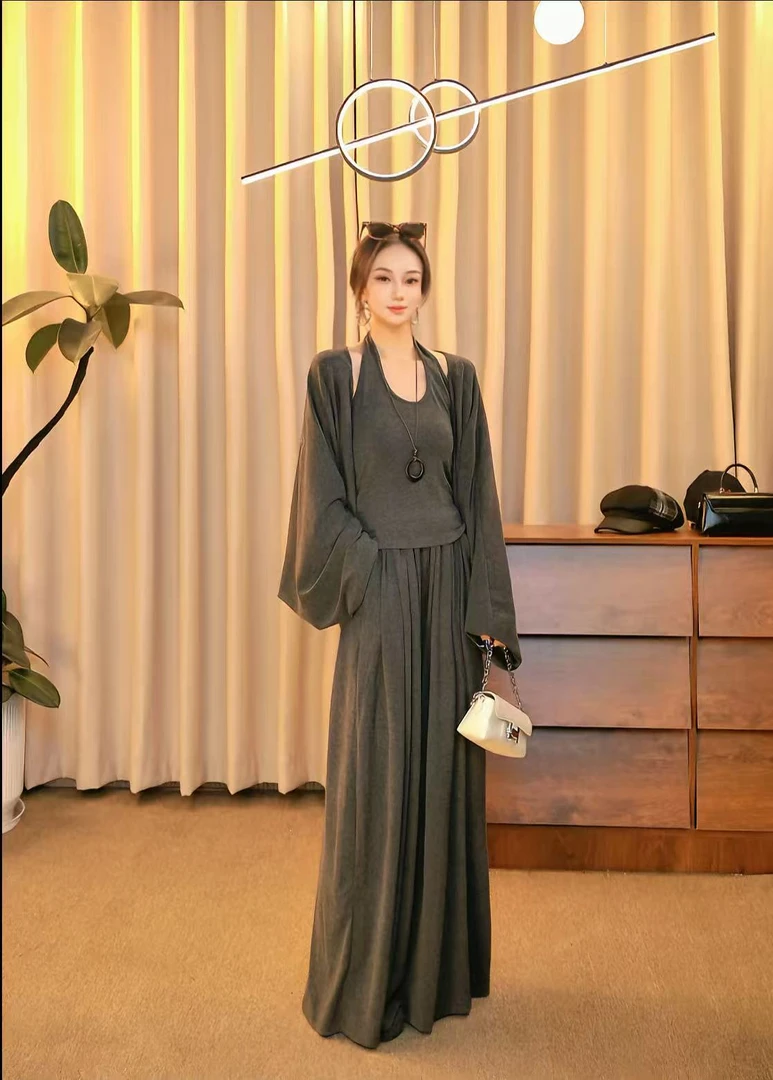 LL.时尚设计潮流洋气蝙蝠三件套811045#套装