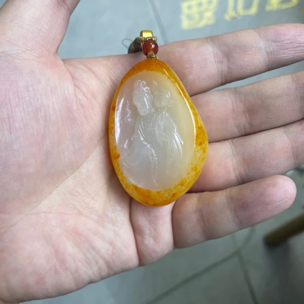 观音挂件和田玉首饰珠宝