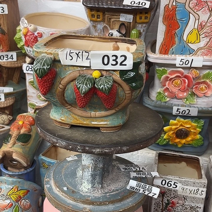 粗陶材质多肉花盆