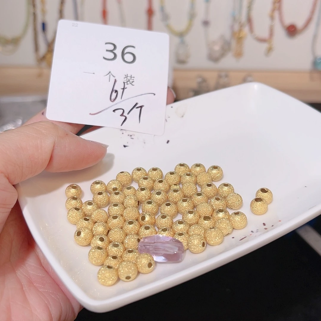 紫晶珠宝半成品银S925镀金镶嵌36