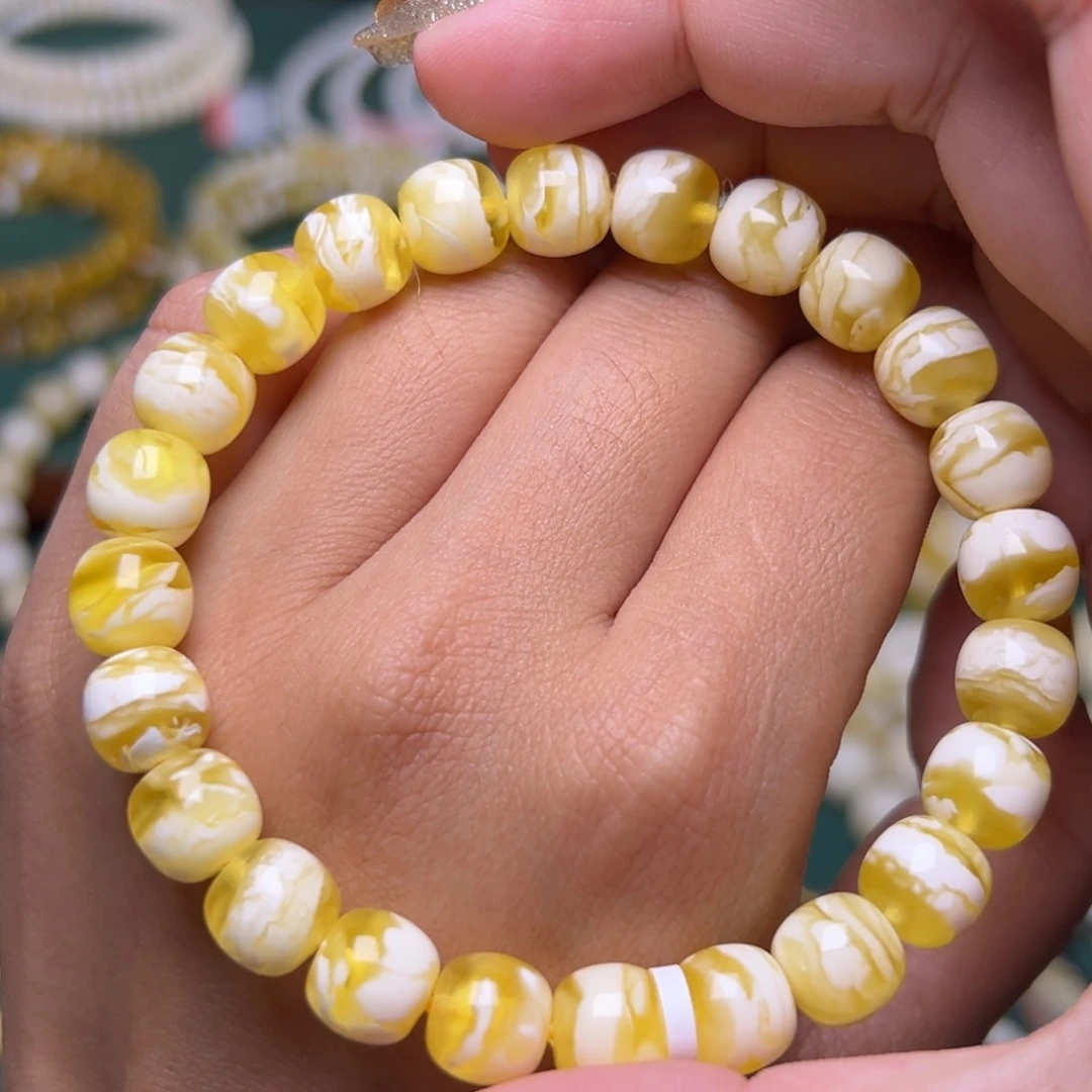 未镶嵌琥珀珠宝奇石9mm