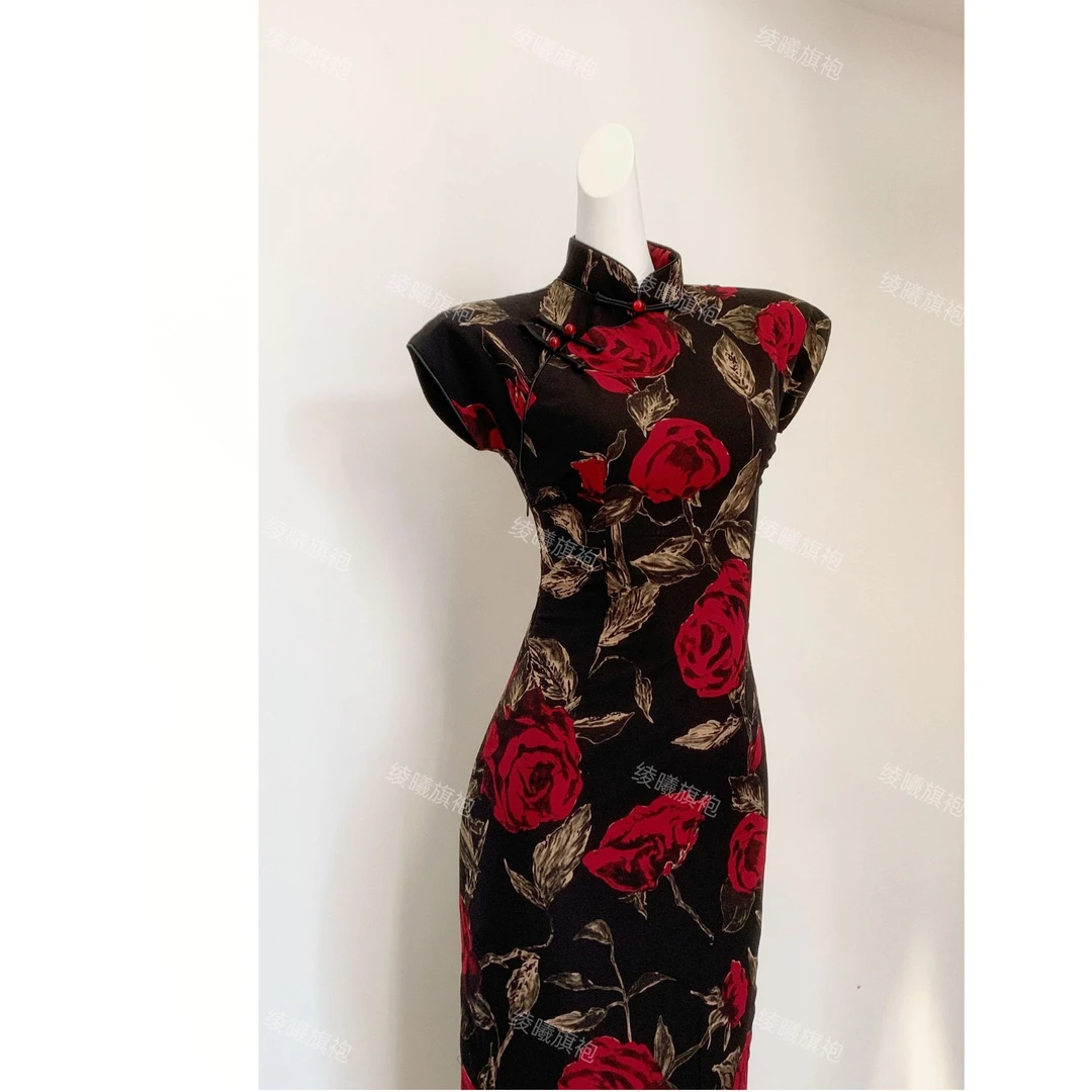 【玫瑰小姐】绫曦2025春夏新款复古优雅旗袍