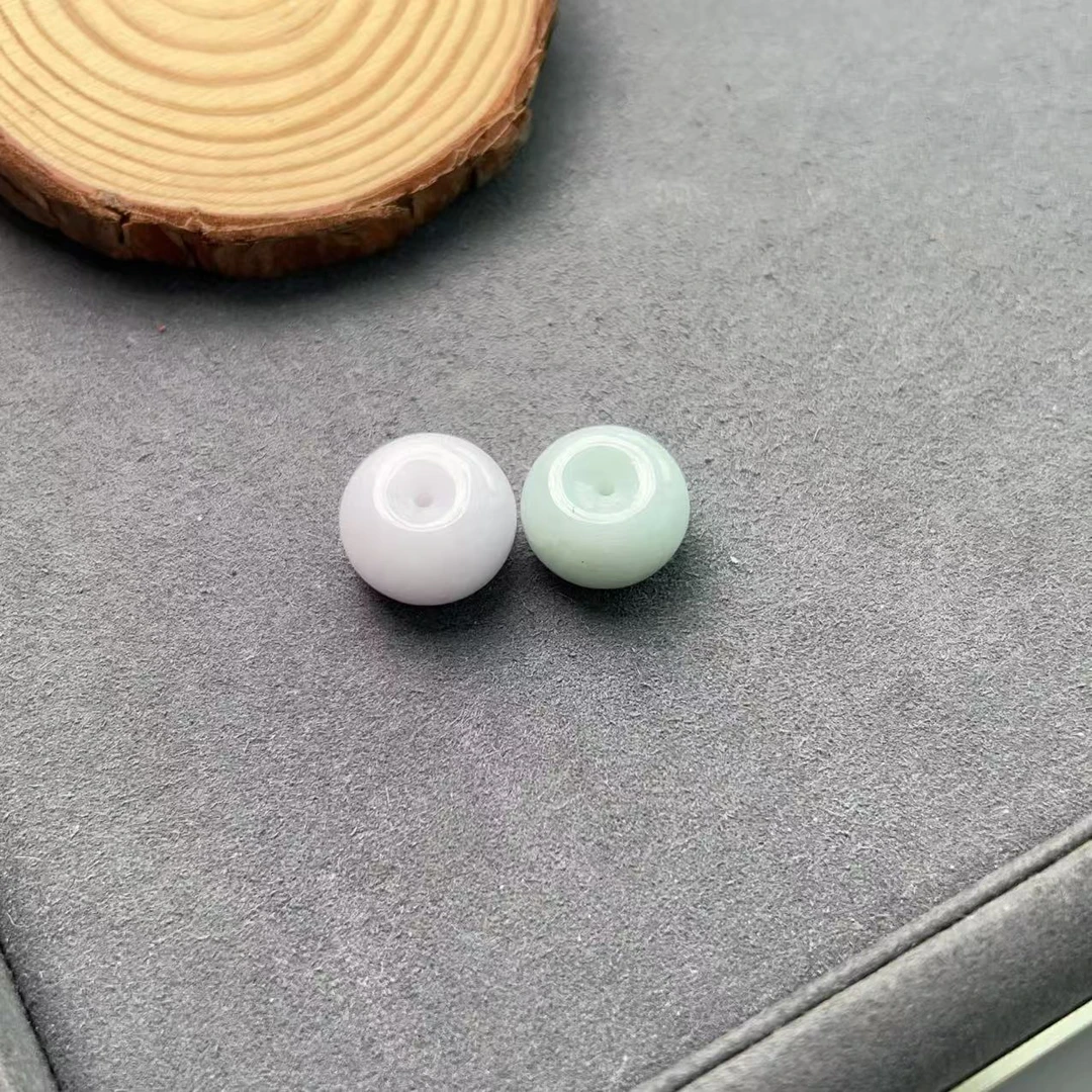 缅甸A货翡翠胖墩平安扣（小号）多样性发一