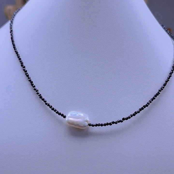 淡水珍珠颈饰合金